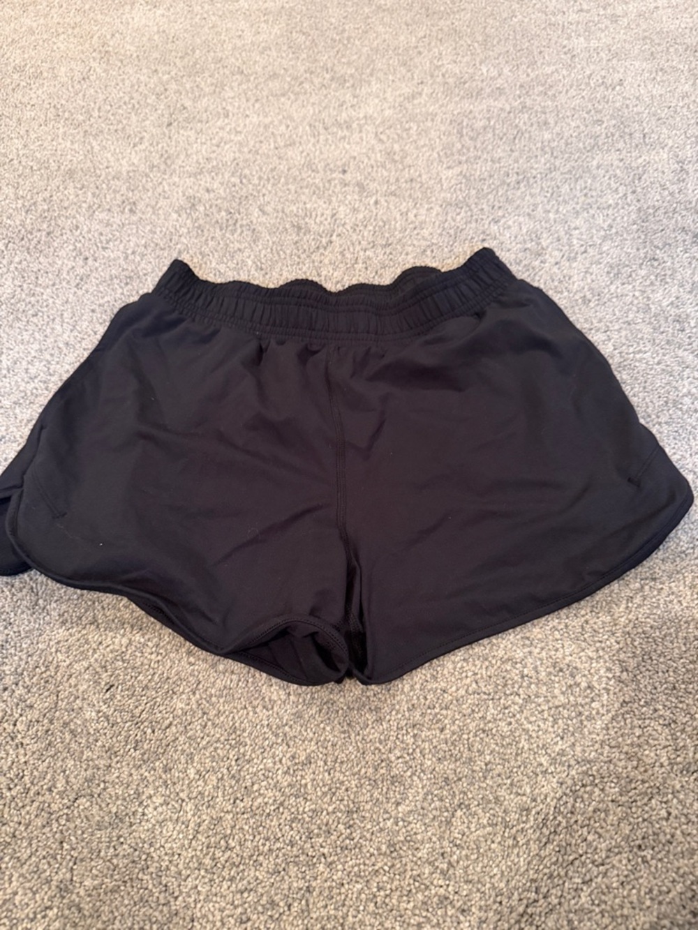 Women's Black Active Running Shorts